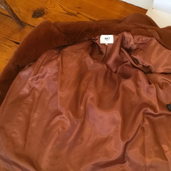 Cinnamon faux fur coat - Picture 4 of 6